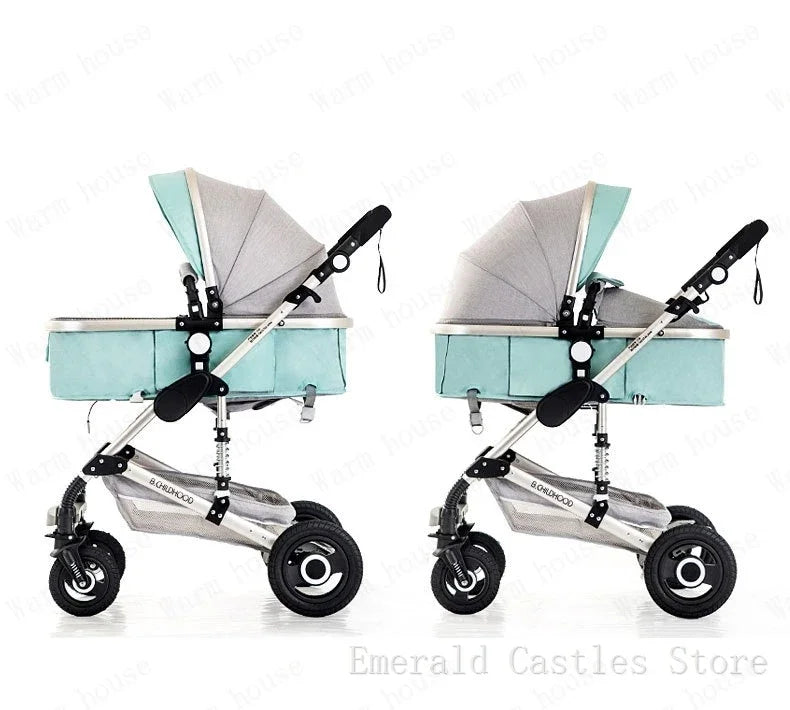 baby stroller 3in1 Luxury High Landscape baby pram portable baby pushchair multifunctional Newborn Carriage double faced NEWFURNITURELOOKS