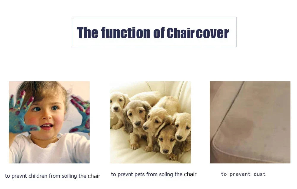 1pc Pu Leather Chair Cover Waterproof Oilproof Dining Chair Case Stretch Solid Color Seat Slipcover for Living Room Kitchen Home NEWFURNITURELOOKS