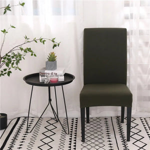 Solid Colors Chair Cover Adjustable dining rooms cover Chair Case Kitchen Seat Banquet  Elastic Flexible Spandex Chair Covers NEWFURNITURELOOKS