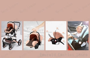 baby stroller 3in1 Luxury High Landscape baby pram portable baby pushchair multifunctional Newborn Carriage double faced NEWFURNITURELOOKS