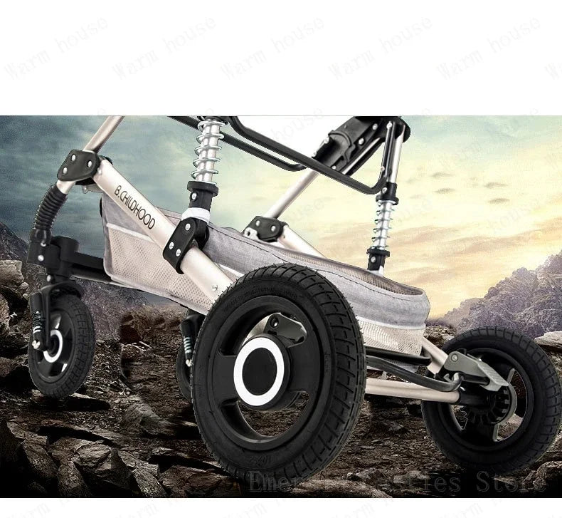 baby stroller 3in1 Luxury High Landscape baby pram portable baby pushchair multifunctional Newborn Carriage double faced NEWFURNITURELOOKS