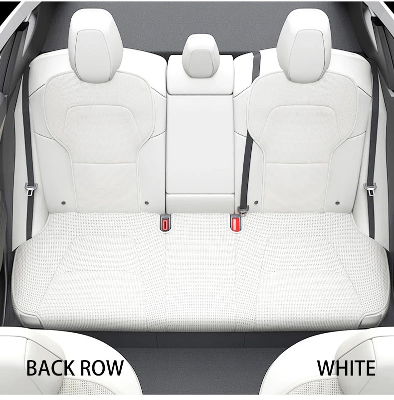 For Tesla Model Y juniper 2025 Leather seat cover seat cushion Breathable comfortable A non stuffy no sweat Car seat cushion NEWFURNITURELOOKS