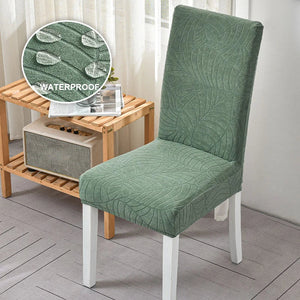 1/2/4/6 PCS Waterproof Jacquard Chair Cover Stretch Dining Chair Slipcover For Kitchen Hotel Wedding Banquet Office Anti Dirty NEWFURNITURELOOKS