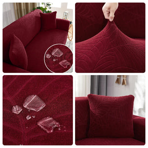 Jacquard Sofa Covers 1/2/3/4 Seats Solid Couch Cover L Shaped Thicken Sofa Cover Protector Bench Covers NEWFURNITURELOOKS