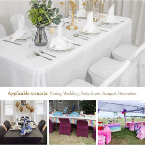 New 10-1PC White Wedding Chair Cover Spandex Stretch Slipcover Restaurant Banquet Hotel Dining Party Universal Chair Cover Decor NEWFURNITURELOOKS