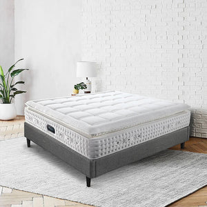 Luxury Hybrid Soft High Density Foam  Pocket Spring Queen Size Bed Mattress in a Box NEWFURNITURELOOKS