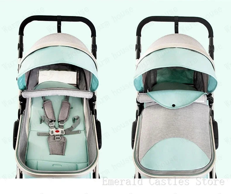 baby stroller 3in1 Luxury High Landscape baby pram portable baby pushchair multifunctional Newborn Carriage double faced NEWFURNITURELOOKS