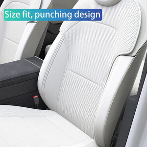 For Tesla Model Y juniper 2025 Leather seat cover seat cushion Breathable comfortable A non stuffy no sweat Car seat cushion NEWFURNITURELOOKS