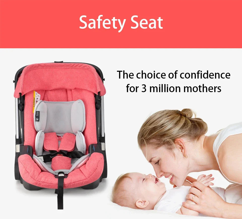 Baby Stroller 4 in 1 Car Seat For Newborn Prams Buggy Safety Cart Carriage Lightweight foldable NEWFURNITURELOOKS