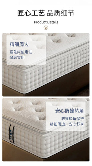 Hotel Mattress Bed And Breakfast Apartment Independent Spring Latex Soft And Hard 1.8m Manufacturers Wholesale NEWFURNITURELOOKS
