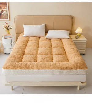 Thicken Winter Warm Lamb Cashmere Mattress High Quality Household Soft Pad Tatami Floor Mat Student Dormitory Single Mattresses NEWFURNITURELOOKS
