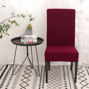 Solid Colors Chair Cover Adjustable dining rooms cover Chair Case Kitchen Seat Banquet  Elastic Flexible Spandex Chair Covers NEWFURNITURELOOKS