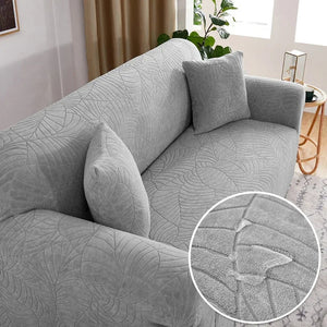 Jacquard Sofa Covers 1/2/3/4 Seats Solid Couch Cover L Shaped Thicken Sofa Cover Protector Bench Covers NEWFURNITURELOOKS