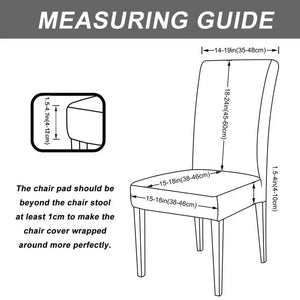 1pc Pu Leather Chair Cover Waterproof Oilproof Dining Chair Case Stretch Solid Color Seat Slipcover for Living Room Kitchen Home NEWFURNITURELOOKS