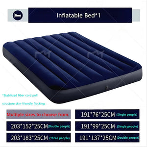 Automatic Air Bed Inflatable Home Inflatable Bed Single Air Mattress Bed Double Lazy Bed Outdoor Portable Air Mattress Bed NEWFURNITURELOOKS
