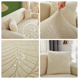Jacquard Sofa Covers 1/2/3/4 Seats Solid Couch Cover L Shaped Thicken Sofa Cover Protector Bench Covers NEWFURNITURELOOKS