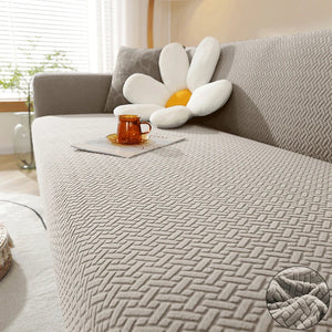 Jacquard Elastic Sofa Cover For Living Room Slipcovers Stretch Polar Fleece Armchair Protector L Shaped Sofa 1/2/3/4 Seater Home NEWFURNITURELOOKS