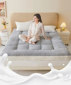 Thicken Winter Warm Lamb Cashmere Mattress High Quality Household Soft Pad Tatami Floor Mat Student Dormitory Single Mattresses NEWFURNITURELOOKS