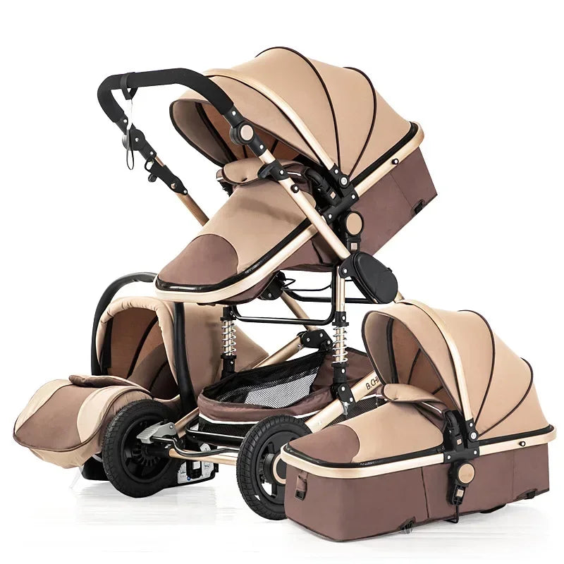 baby stroller 3in1 Luxury High Landscape baby pram portable baby pushchair multifunctional Newborn Carriage double faced NEWFURNITURELOOKS