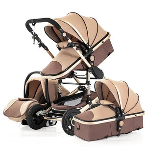 baby stroller 3in1 Luxury High Landscape baby pram portable baby pushchair multifunctional Newborn Carriage double faced NEWFURNITURELOOKS