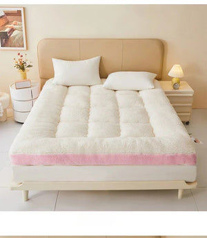 Thicken Winter Warm Lamb Cashmere Mattress High Quality Household Soft Pad Tatami Floor Mat Student Dormitory Single Mattresses NEWFURNITURELOOKS