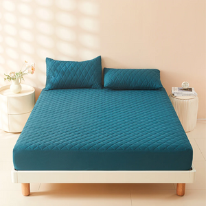 1pc 3D Air Fabric Thick Mattress Cover, 100% Waterproof Mattress Protector, Soft and Breathable Fitted Bed Sheet (No Pillowcase) NEWFURNITURELOOKS
