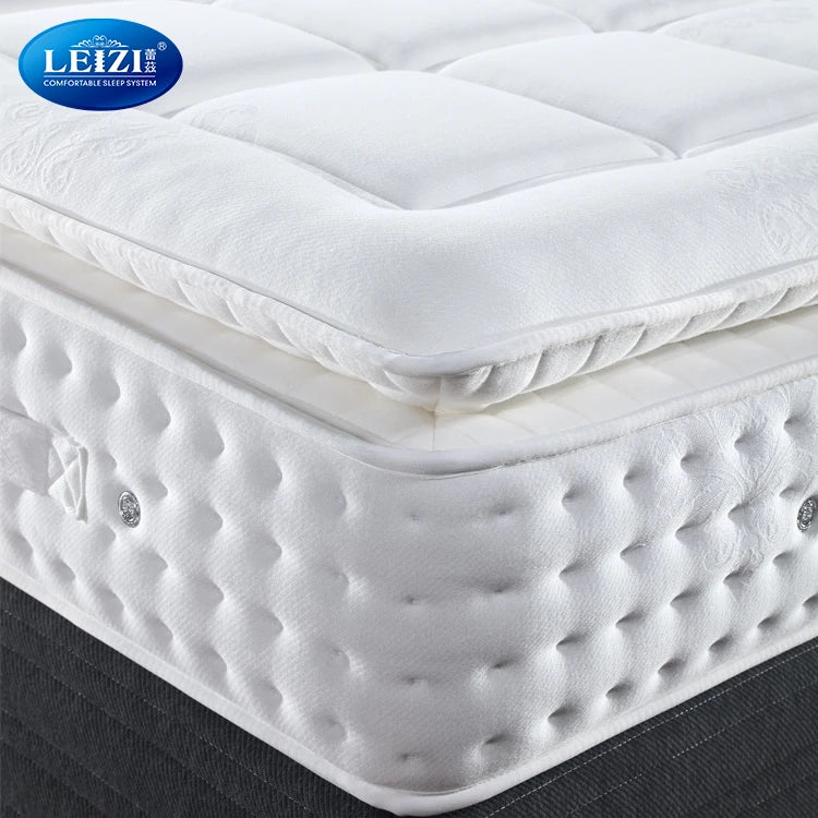 Luxury Hybrid Soft High Density Foam  Pocket Spring Queen Size Bed Mattress in a Box NEWFURNITURELOOKS