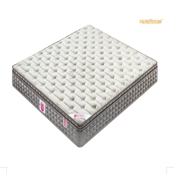 Smart Hypo-allergenic Mattress in a Box King Size Cover Pocket Furniture Bedroom Hotel Knitted Fabric Normal Spring Mattresses NEWFURNITURELOOKS