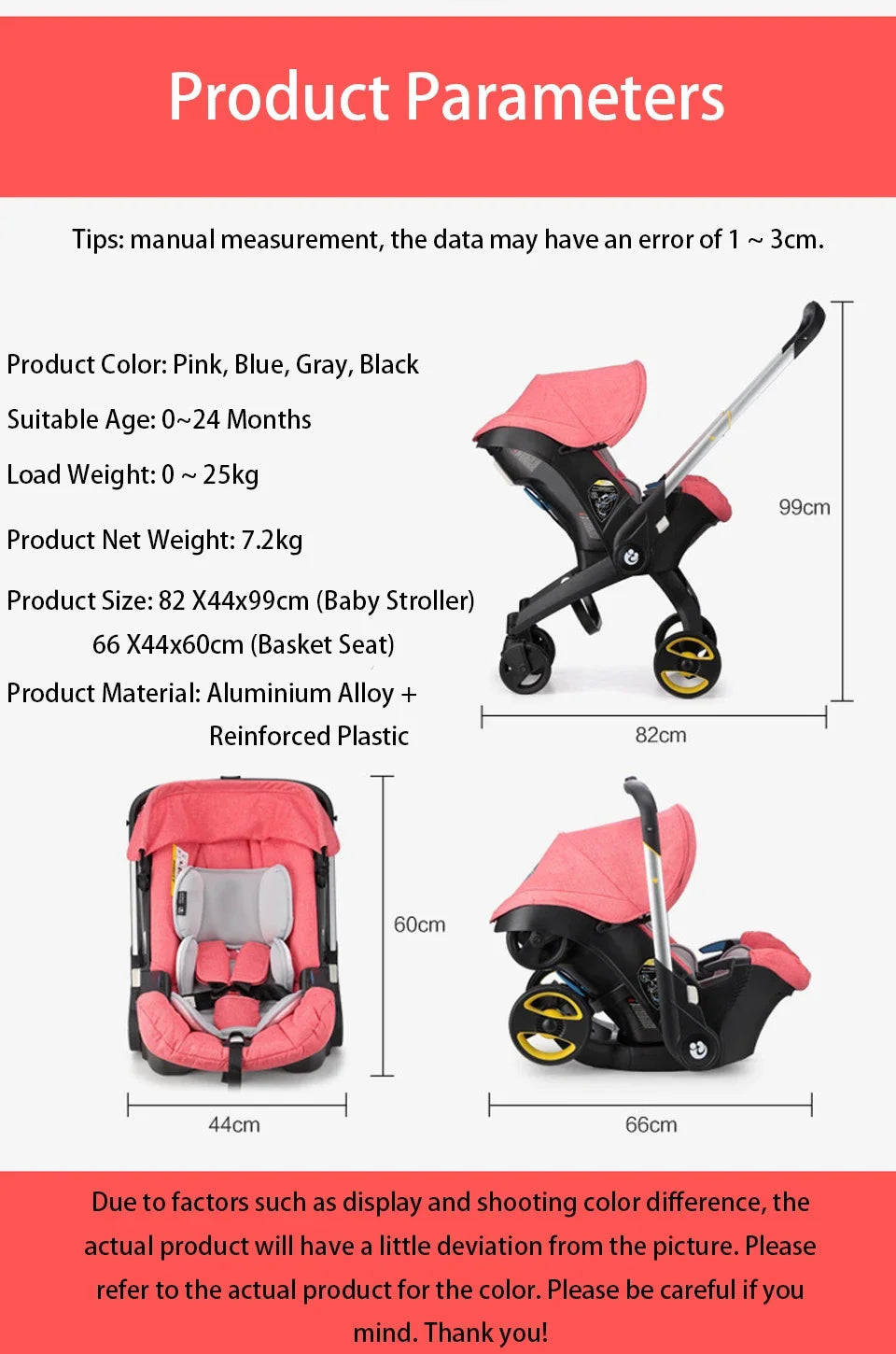 Baby Stroller 4 in 1 Car Seat For Newborn Prams Buggy Safety Cart Carriage Lightweight foldable NEWFURNITURELOOKS