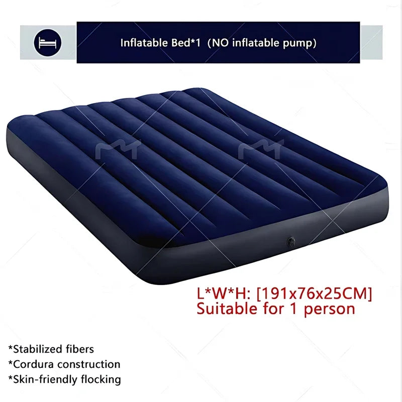 Automatic Air Bed Inflatable Home Inflatable Bed Single Air Mattress Bed Double Lazy Bed Outdoor Portable Air Mattress Bed NEWFURNITURELOOKS