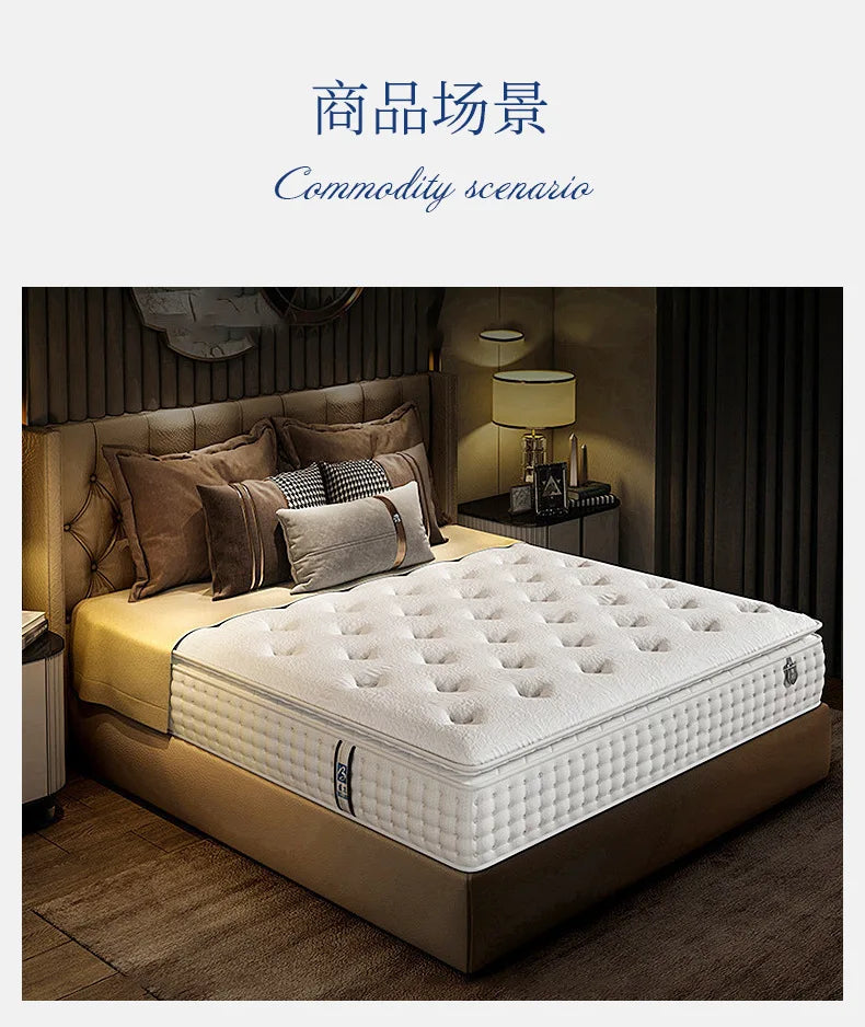 Hotel Mattress Bed And Breakfast Apartment Independent Spring Latex Soft And Hard 1.8m Manufacturers Wholesale NEWFURNITURELOOKS