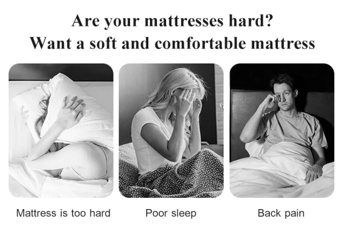 Thicken Fluffy Mattress Toppers Queen  Four Seasons Soft Mattress Pad Fits Twin/Full/Queen/King Home Student Dormitory Bedding NEWFURNITURELOOKS