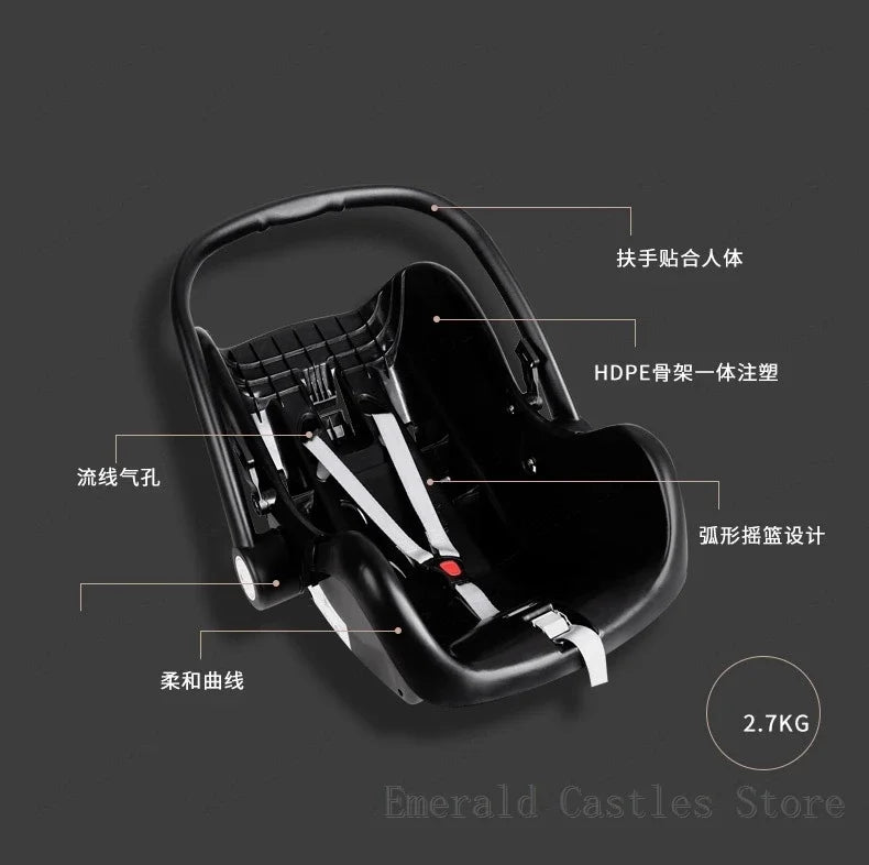 baby stroller 3in1 Luxury High Landscape baby pram portable baby pushchair multifunctional Newborn Carriage double faced NEWFURNITURELOOKS