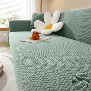Jacquard Elastic Sofa Cover For Living Room Slipcovers Stretch Polar Fleece Armchair Protector L Shaped Sofa 1/2/3/4 Seater Home NEWFURNITURELOOKS