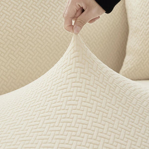 Jacquard Elastic Sofa Cover For Living Room Slipcovers Stretch Polar Fleece Armchair Protector L Shaped Sofa 1/2/3/4 Seater Home NEWFURNITURELOOKS