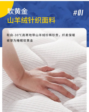 Household independent spring mattress latex bag 20cm soft and thick hall hotel homestay student use NEWFURNITURELOOKS
