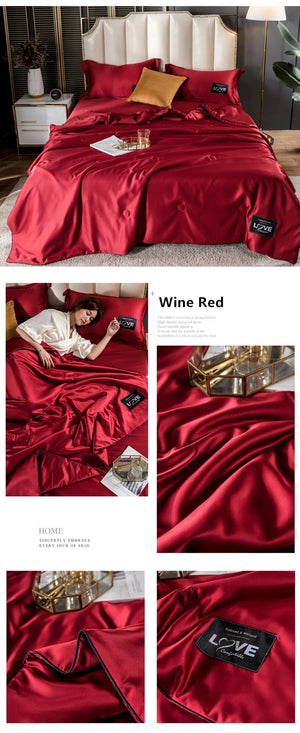 Summer Mulberry Silk Comforter Duvet Insert Luxury Natural Silk Blanket Satin Bedding Quilt Queen Single Double Twin Size Bed NEWFURNITURELOOKS