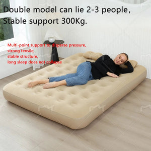 Automatic Air Bed Inflatable Home Inflatable Bed Single Air Mattress Bed Double Lazy Bed Outdoor Portable Air Mattress Bed NEWFURNITURELOOKS