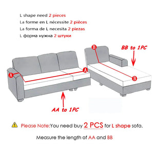 Jacquard Sofa Covers 1/2/3/4 Seats Solid Couch Cover L Shaped Thicken Sofa Cover Protector Bench Covers NEWFURNITURELOOKS