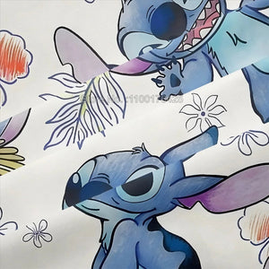 Stitch Bedding Set Queen Quilt Cover Cute Printed Cartoon Adults Polyester Reactive Printing Twill Duvet Cover Bedroom Decor NEWFURNITURELOOKS