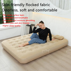 Automatic Air Bed Inflatable Home Inflatable Bed Single Air Mattress Bed Double Lazy Bed Outdoor Portable Air Mattress Bed NEWFURNITURELOOKS