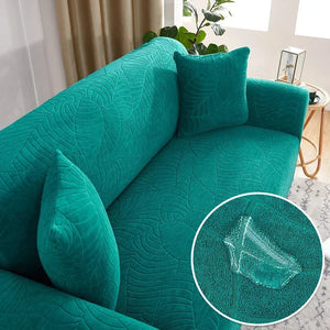 Jacquard Sofa Covers 1/2/3/4 Seats Solid Couch Cover L Shaped Thicken Sofa Cover Protector Bench Covers NEWFURNITURELOOKS