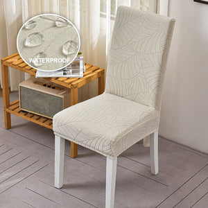 1/2/4/6 PCS Waterproof Jacquard Chair Cover Stretch Dining Chair Slipcover For Kitchen Hotel Wedding Banquet Office Anti Dirty NEWFURNITURELOOKS