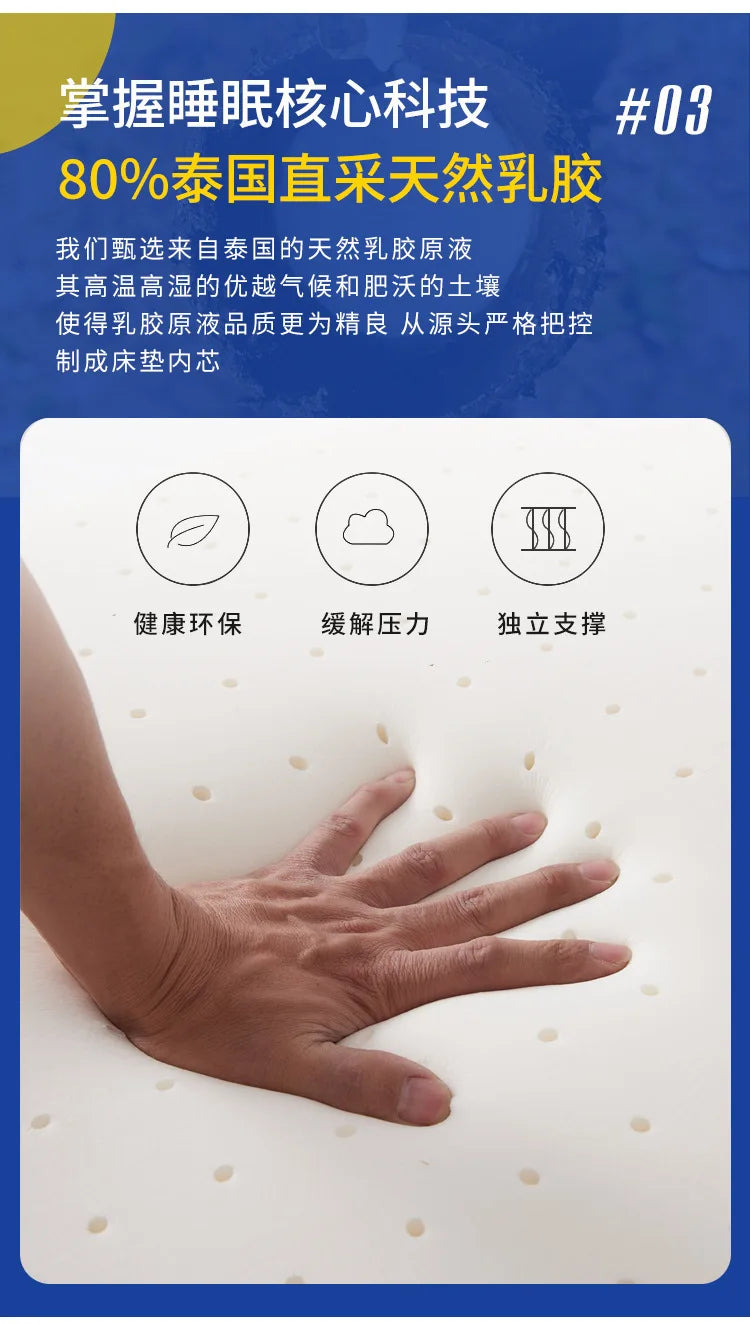Household independent spring mattress latex bag 20cm soft and thick hall hotel homestay student use NEWFURNITURELOOKS