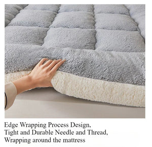 Thicken Winter Warm Lamb Cashmere Mattress High Quality Household Soft Pad Tatami Floor Mat Student Dormitory Single Mattresses NEWFURNITURELOOKS