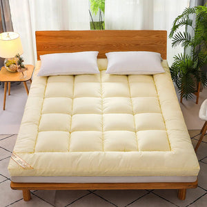Thicken Fluffy Mattress Toppers Queen  Four Seasons Soft Mattress Pad Fits Twin/Full/Queen/King Home Student Dormitory Bedding NEWFURNITURELOOKS