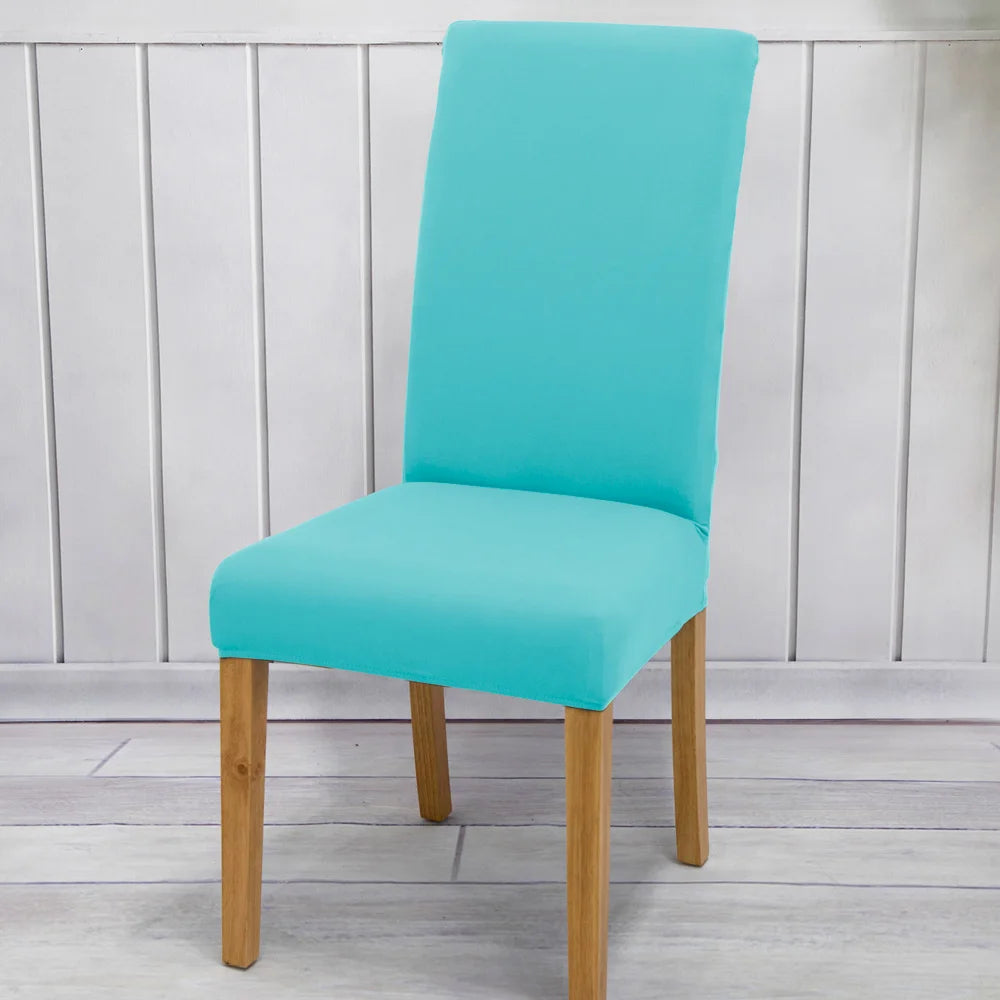 Solid Colors Chair Cover Adjustable dining rooms cover Chair Case Kitchen Seat Banquet  Elastic Flexible Spandex Chair Covers NEWFURNITURELOOKS