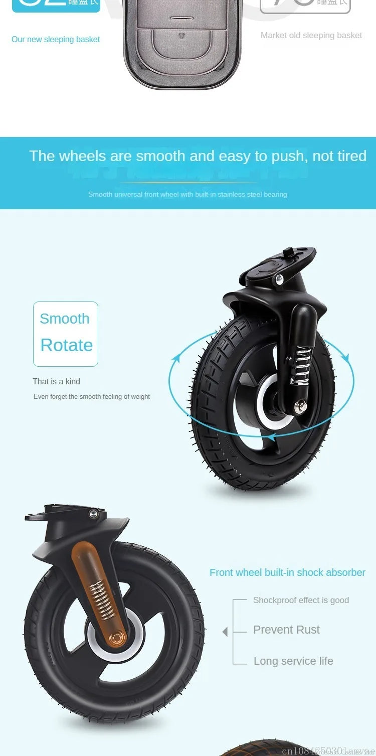 Baby stroller 3 in 1 stroller folding two-sided child four seasons kinderwagen baby carriage  high landscape Newborn Travelling NEWFURNITURELOOKS