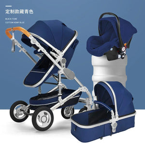 Baby stroller 3 in 1 stroller folding two-sided child four seasons kinderwagen baby carriage  high landscape Newborn Travelling NEWFURNITURELOOKS