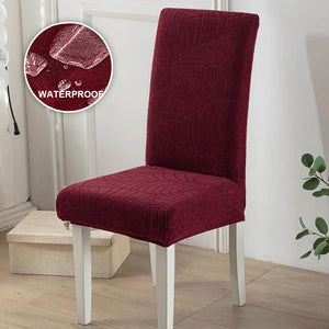 1/2/4/6 PCS Waterproof Jacquard Chair Cover Stretch Dining Chair Slipcover For Kitchen Hotel Wedding Banquet Office Anti Dirty NEWFURNITURELOOKS